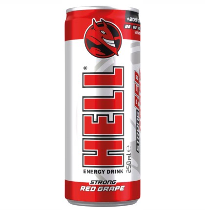 HELL ENERGY DRINK RED GRAPE 250ml 24/BAX