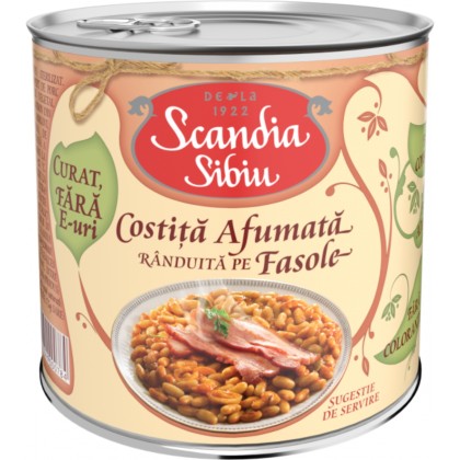 SCANDIA COSTITA CU FASOLE 400G 6/BAX