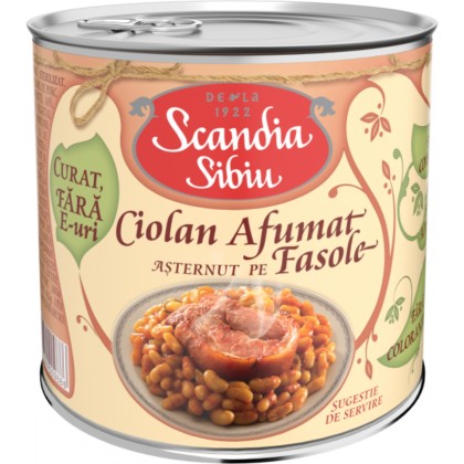 SCANDIA CIOLAN CU FASOLE 400G 6/BAX