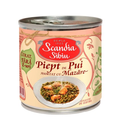 SCANDIA PIEPT DE PUI CU MAZARE 400G 6/BAX