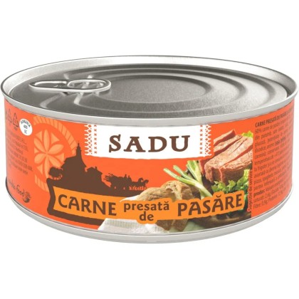 SADU CARNE PRESATA PASARE 300gr 6/BAX