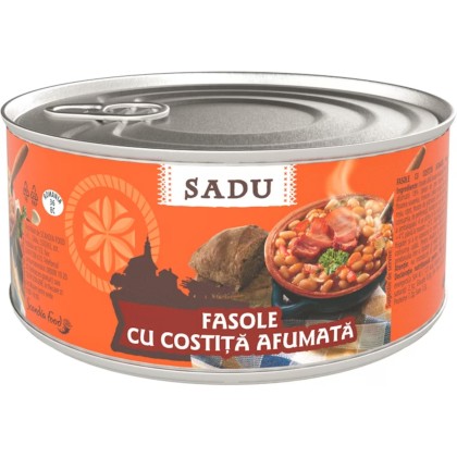 SADU FASOLE CU COSTITA 400gr.6/BAX