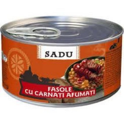 SADU FASOLE CU CARNATI 400gr.6/BAX