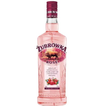 ZUBROWKA VODKA ROSE 30% 0.7L 6/BAX