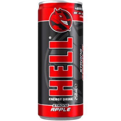 HELL ENERGY DRINK APPLE 250 ml 24/BAX