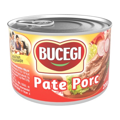 BUCEGI PATE PORC 200gr 48/BAX