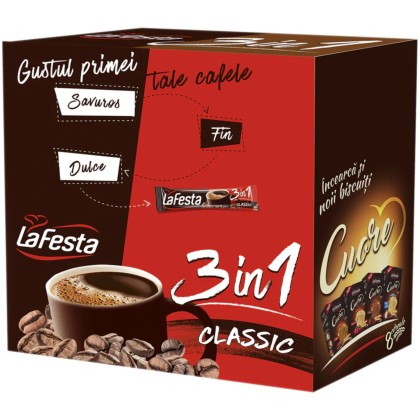 CAFEA 3IN1 LA FESTA CLASIC 24X15.6gr 6/BAX