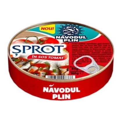 NAVODUL PLIN SPROT IN SOS TOMAT 160gr.36/BAX
