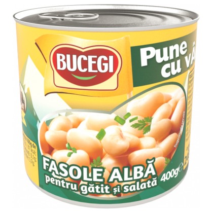 BUCEGI FASOLE ALBA PT. GATIT SI SALATA 400G 6/BAX