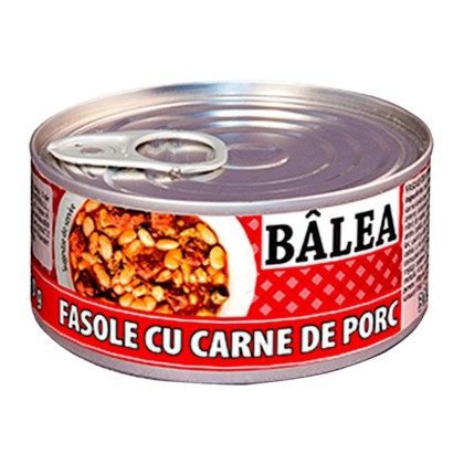 BALEA FASOLE CU CARNE DE PORC 300gr 6/BAX