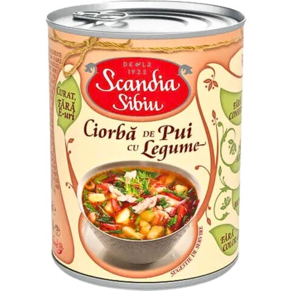 SCANDIA CIORBA PUI CU LEGUME 400gr 6/BAX