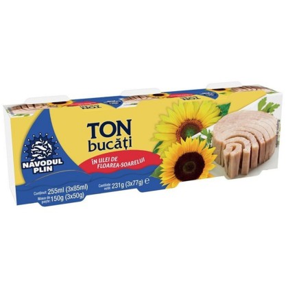 NAVODUL PLIN TON BUCATI IN UL.FL.S.3X77gr 32/BAX