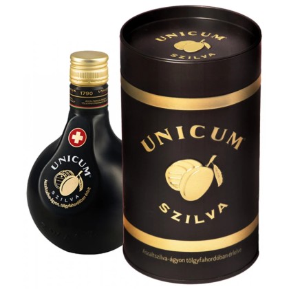 ZWACK UNICUM SZILVA 35% 0.5L CUTIE METALICA