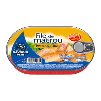 NAVODUL PLIN FILE MACROU IN SOS MUSTAR 180gr 15/BAX