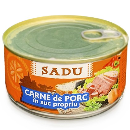 SADU CARNE DE PORC IN SUC PROPRIU 300gr 6/BAX