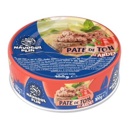 NAVODUL PLIN PATE DE TON CU ARDEI 100gr 24/BAX