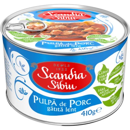 SCANDIA PULPA PORC GATITA LENT 410gr 6/BAX