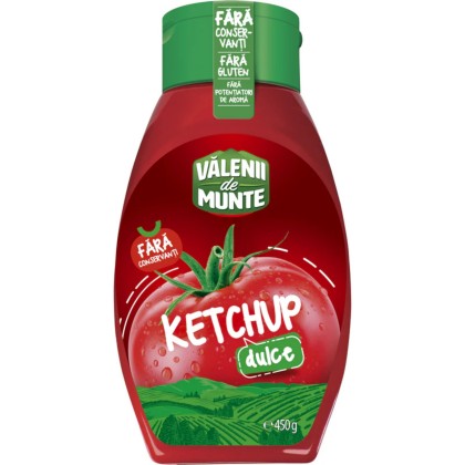 VALENII DE MUNTE KETCHUP DULCE 450G 10/BAX