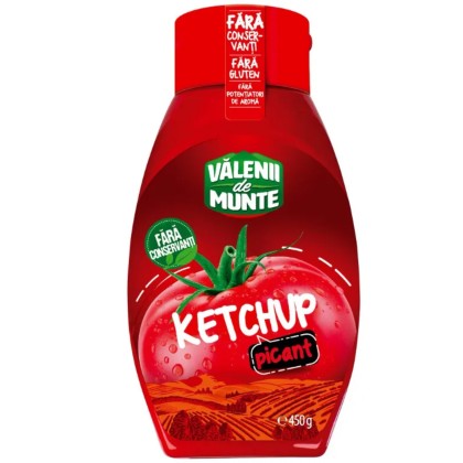 VALENII DE MUNTE KETCHUP PICANT 450G 10/BAX