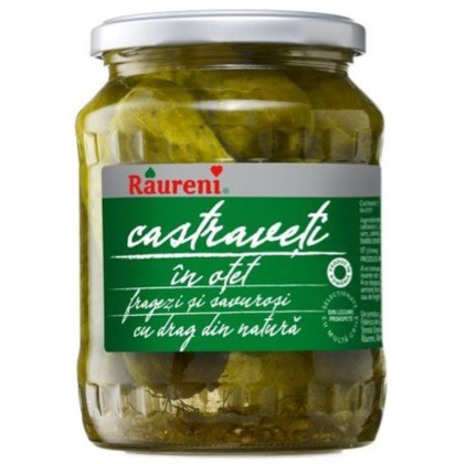 RAURENI CASTRAVETI IN OTET 6-9CM BORCAN 720ml 6/BAX