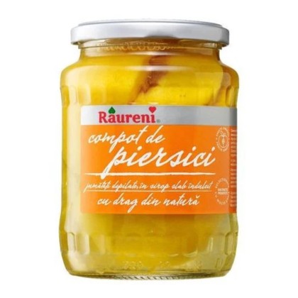 RAURENI COMPOT PIERSICI JUMATATI NEDESCOJITE BORCAN 720ml 6/BAX