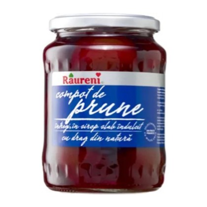 RAURENI COMPOT PRUNE INTREGI BORCAN 720ml 6/BAX