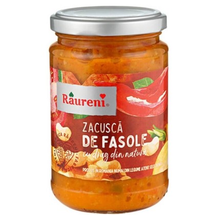 RAURENI ZACUSCA CU FASOLE BORCAN 314ml 6/BAX