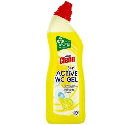 AT HOME SOLUTIE GEL WC 750ML 3IN1 LEMON POWER*12
