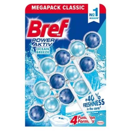 BREF ODORIZANT WC POWER AKTIV 3X50GR OCEAN*9