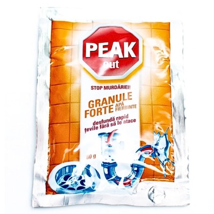 PEAK OUT GRANULE PENTRU DESFUNDAREA TEVILOR APA CALDA 80G*48