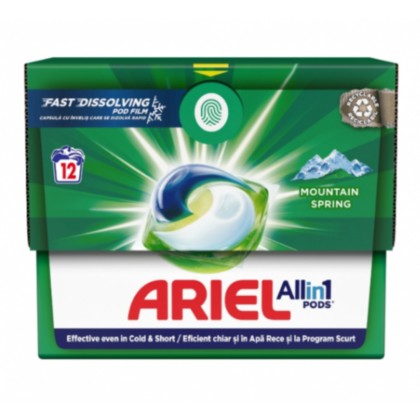 ARIEL DETERGENT CAPSULE 12 SP ALL IN 1 MOUNTAIN SPRING*6