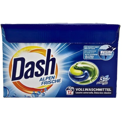 DASH DETERGENT CAPSULE 12SP 3IN1 ALPEN FRISCHE*5