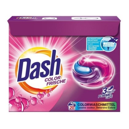 DASH DETERGENT CAPSULE 20SP 3IN1 COLOR FRISCHE*5