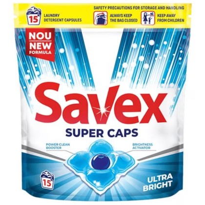 SAVEX DETERGENT  CAPSULE 15SP ULTRA BRIGHT*8