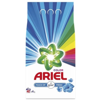ARIEL DET.AUTO4 KG 40SP LENOR FRESH COLOR+LENOR BALSAM RUFE 900 ML 36SP*3