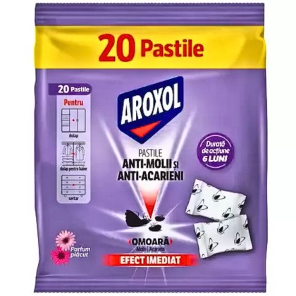 AROXOL PASTILE ANTIMOLII SI ANTIACARIENI 125GR*12