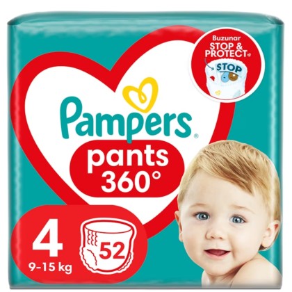 PAMPERS SCUTECE PANTS 4 MAXI 9-15KG *52