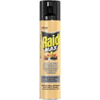 RAID INSECTICID MAX SPRAY G+F 400ML*12