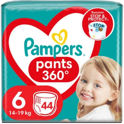 PAMPERS SCUTECE PANTS 6 14-19KG 44BUC *2