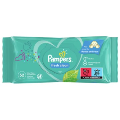 PAMPERS SERVETELE FRESH CLEAN 52BUC