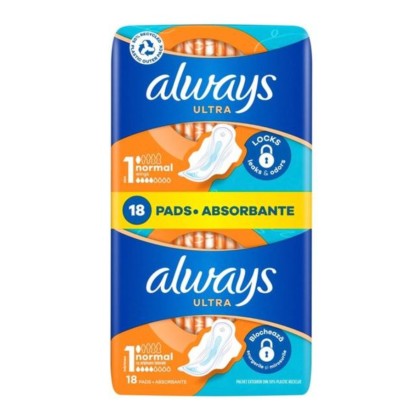 ALWAYS ABSORBANTE DUO ULTRA NORMAL 18B *12