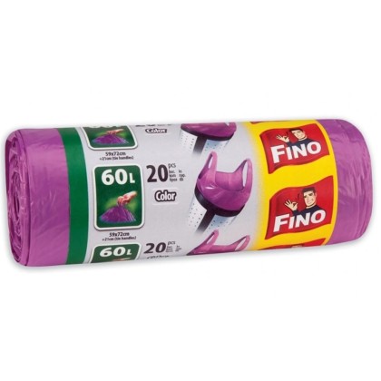 FINO SACI MENAJ COLOR 60L 20BUC*28