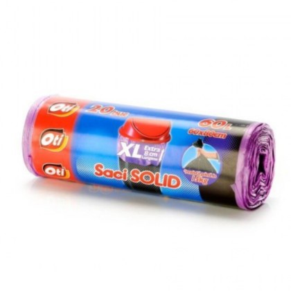 SACI MENAJ OTI 60L VIOLET 20BUC/ROLA*30