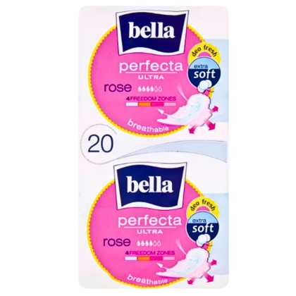 BELLA ABSORBANTE PERFECTA DUO ULTRA 20BUC ROSE *24