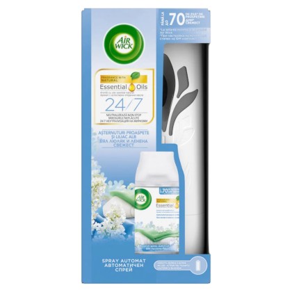 AIR WICK ODORIZANT FRESHMATIC APARAT+REZERVA COOL LINEN*4