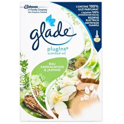 GLADE ODORIZANT REZ. ELECTRICA 20ML BALI&SANDALWOOD*6