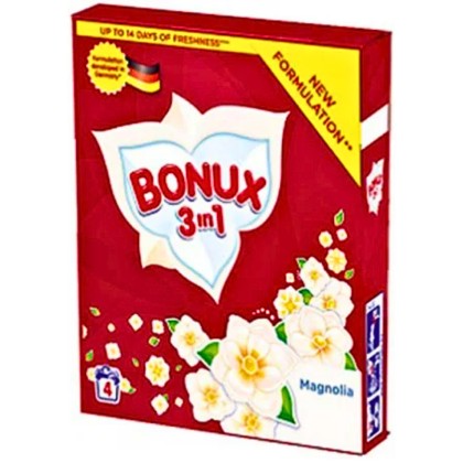 BONUX DETERGENT AUTOMAT 400GR 3&1 COLORS MAGNOLIA*6