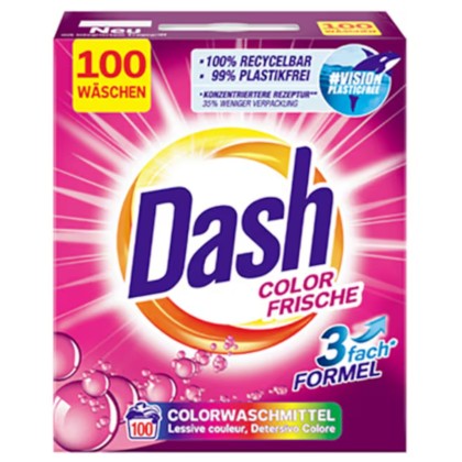 DASH DETERGENT AUTOMAT 6KG 100SP COLOR FRISCHE