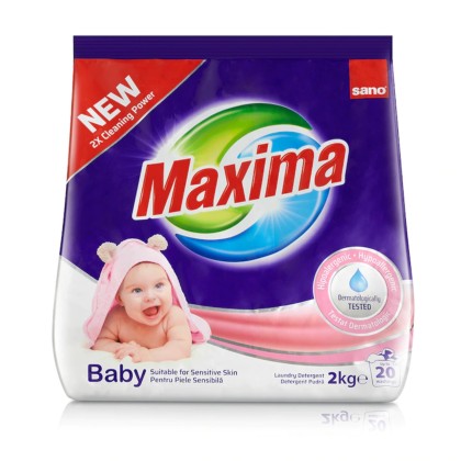 SANO DETERGENT AUTOMAT 2KG 20SP MAXIMA BABY*8