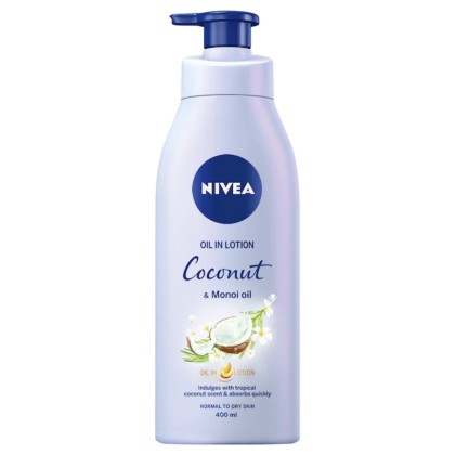 NIVEA LOTIUNE CORP 400ML COCONUT&MONOI OIL 84384 *12